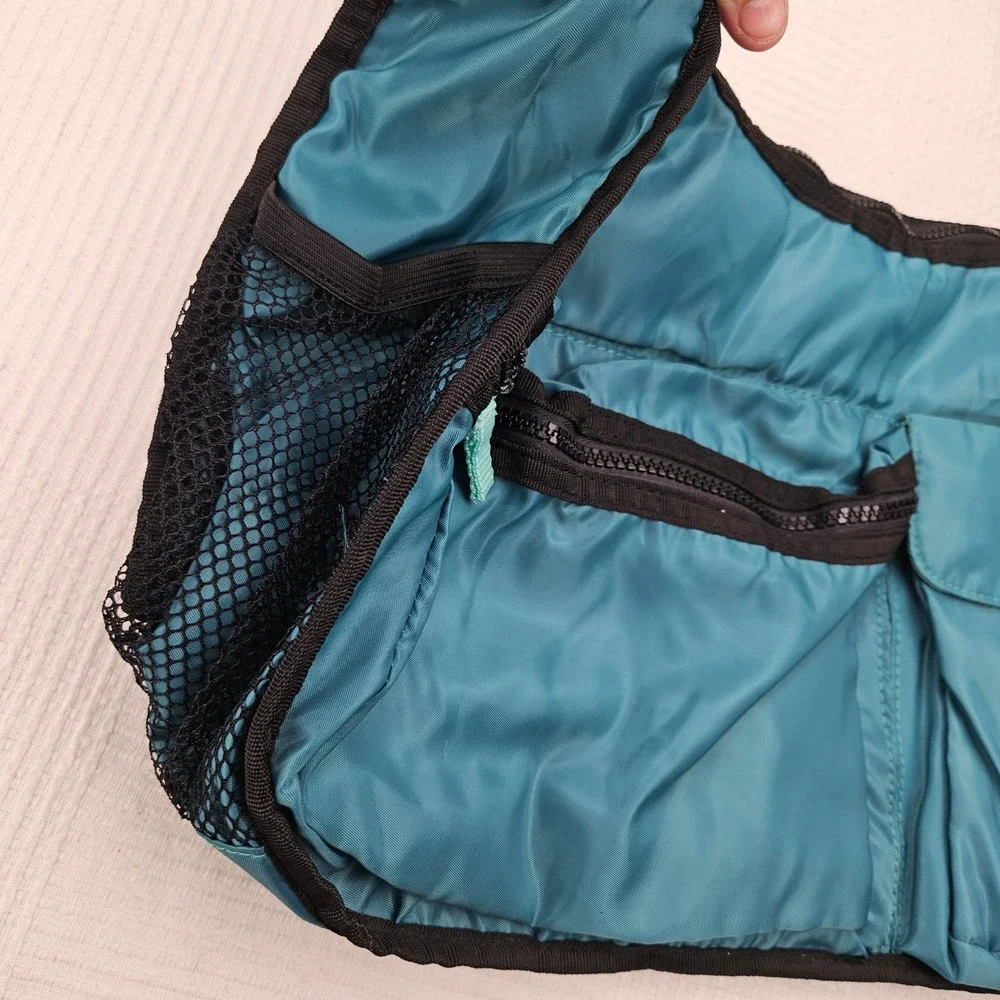 NEW Thirty One Explorista Crossbody Bag Purse Travel Teal‎ Blue/Green NWT